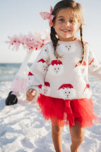 Load image into Gallery viewer, Santa Face Sweater in Light Blush