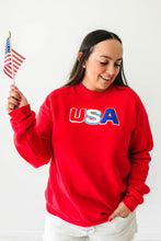 Load image into Gallery viewer, Adult USA patch Sweater