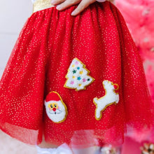 Load image into Gallery viewer, Christmas patch glitter tutu