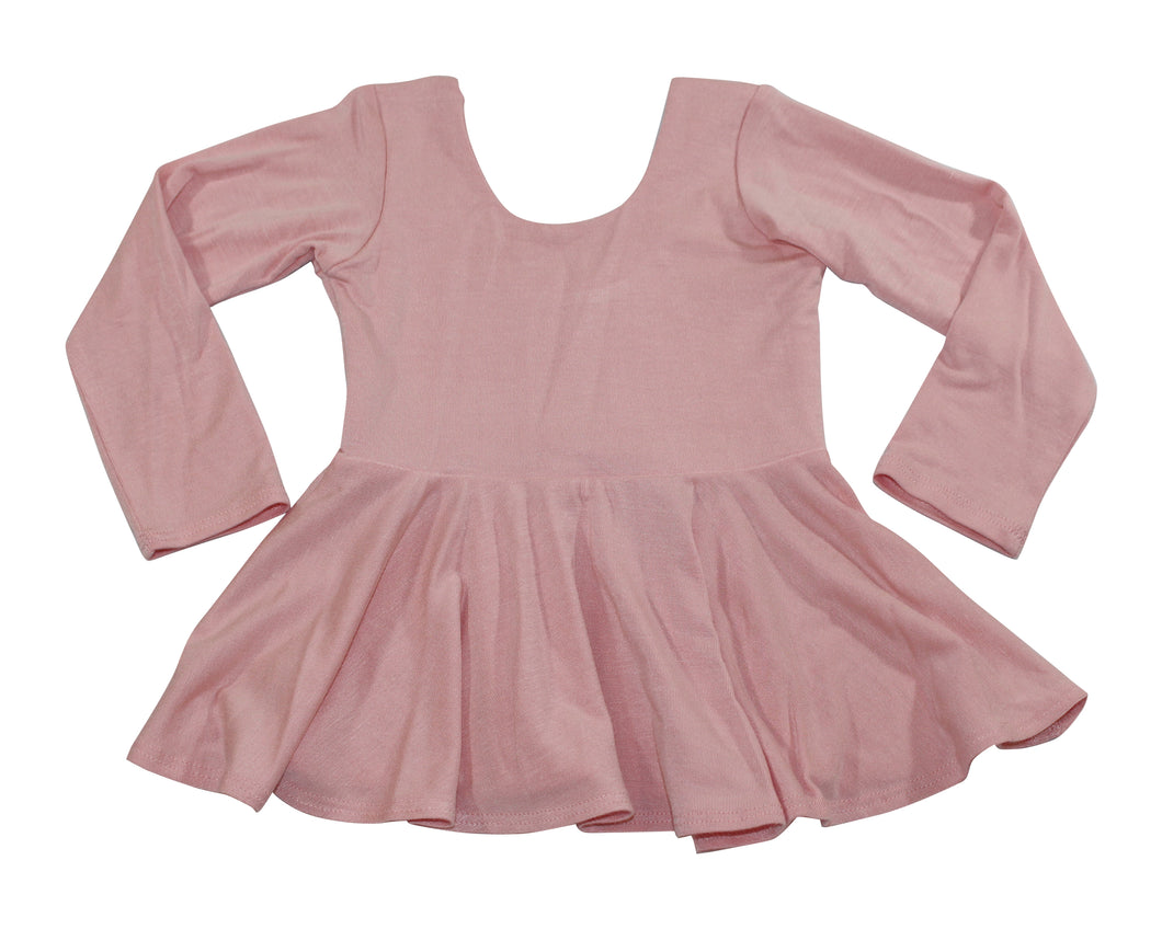 Solid Pink Fitted Peplum