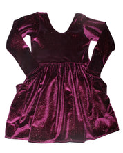 Load image into Gallery viewer, Glitter Velvet pocket DRESS (3 colors)