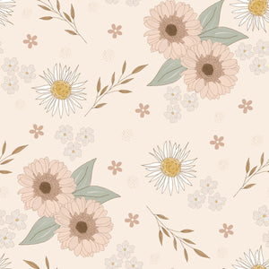 Tan Spring floral-CUSTOM ITEM