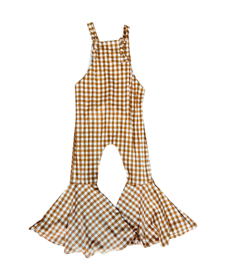 Gold Gingham 2 OVERALLS
