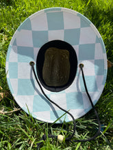 Load image into Gallery viewer, Blue checker Sun Hat