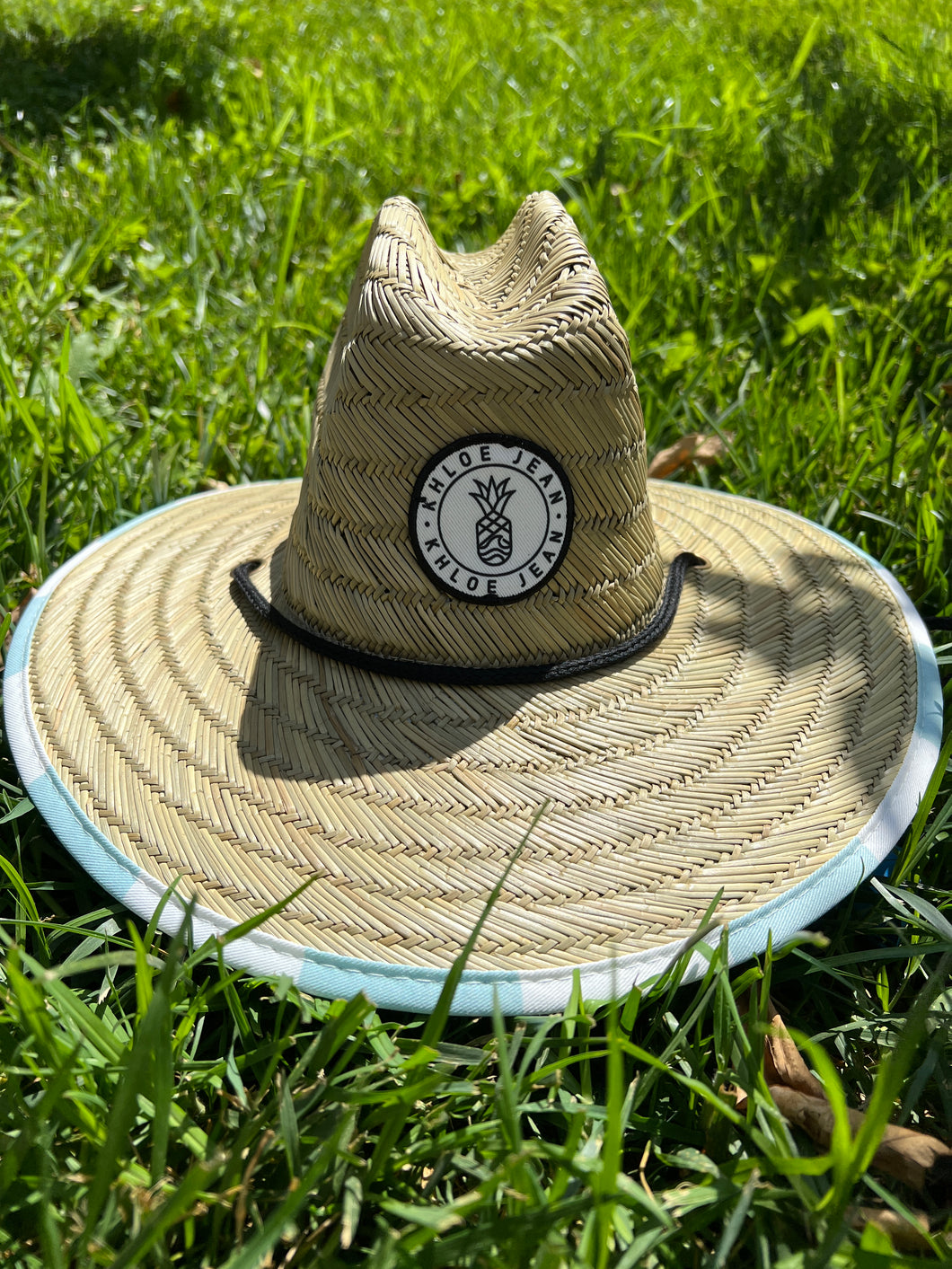 Blue checker Sun Hat