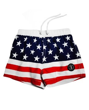 American Flag Swim trunks